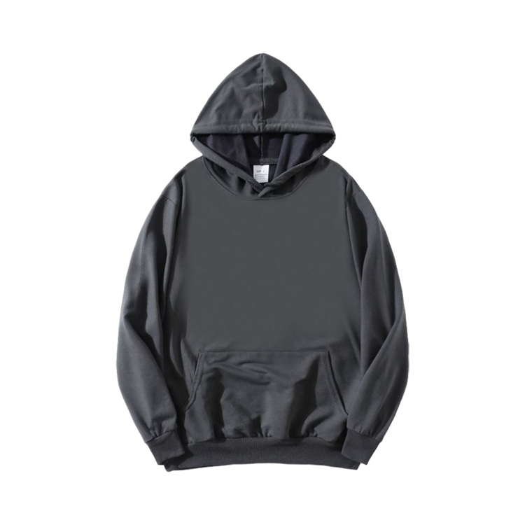 Sweat à capuche gris foncé