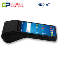 Belle HDD-A7 de kiosque de point de vente portable avec imprimante thermique de 80mm et écran tactile IPS de 7 pouces prend en charge le paiement SDK NFC
