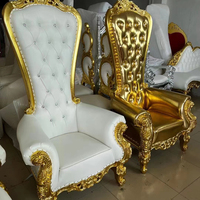 Chaise de Banquet de mariage, classique, noir, roi Royal