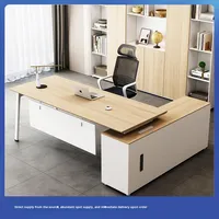 Escritorio ejecutivo moderno y simple para muebles de Gerente de supervisor de escritorio de Jefe de Oficina de una sola persona