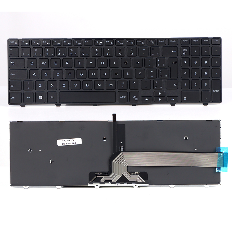 Replacement Keyboard for <strong>Dell</strong> Inspiron <strong>15</strong>-5558 <strong>15</strong>-5559 <strong>15</strong>-5551 <strong>15</strong>-5555 US English <strong>Laptop</strong> Keyboard with Frame 007P0M 0KPP2C