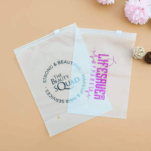 Sacs à fermeture éclair en PE biodégradable personnalisables, fermeture éclair supérieure pour vêtements, chaussettes, chaussures, emballage de vêtements, impression flexo et sérigraphie - Product Image 4