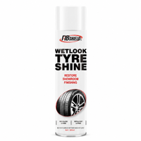FIBSHIELD 650mL – Spray brillant effet mouillé pour pneus, vente en gros, marque privée, pour distributeurs mondiaux de produits d'entretien automobile
