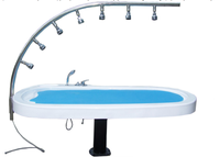 Lit de massage aquatique pliable en acrylique moderne de haute qualité avec douche Vichy pour la salle de sport, les activités sportives et la salle de bain