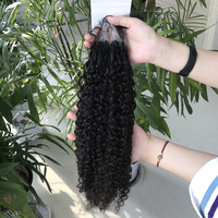 Extensions de cheveux naturels Remy — ali queen, cheveux humains vierges à Micro boucle chinoise, faciles à porter, Double Drawn