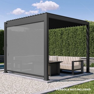 Pantalla DE PRIVACIDAD extraíble de aluminio de tamaño personalizado Nsect Proof Net para accesorios de pérgola a prueba de viento para pérgola al aire libre - Product Image 1