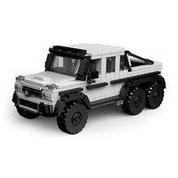 PB PB8811 Coche de Carreras Todoterreno Gris, Modelo de Contenedor, Ladrillos de Construcción Educativos DIY, Material ABS, Escala 1:32, Set de Bloques de Construcción