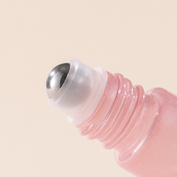 Ensemble de 6 flacons à bille en verre nacré rose de 10 ml, flacons d'huile essentielle colorés, flacons de parfum, flacons de crème pour les yeux, vente en gros