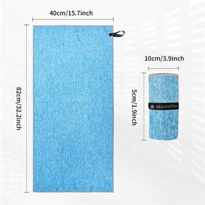 Serviettes de gymnastique en <span class=keywords><strong>microfibre</strong></span> Lot de 6 serviettes de sueur à séchage rapide <span class=keywords><strong>Serviette</strong></span> de sport super absorbante pour l'entraînement Yoga Course à pied Randonnée Voyage - Product Image 5