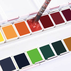 Ensemble de peinture à l'aquarelle Rubens Artist-Grade Orchid Series, 24 couleurs, couleurs unies, pour les enfants à l'école, <span class=keywords><strong>jouet</strong></span> de dessin sur papier - Product Image 2