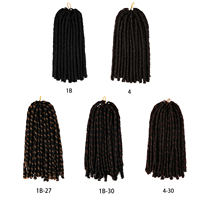 Mèches Crochet Goddess Faux Locs Douces, Extension de Cheveux Synthétiques Naturelles pour Tresses et Dreadlocks pour Femme