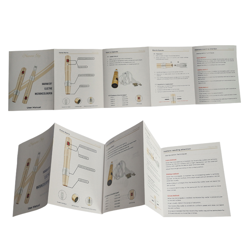 High Quality Printing Custom Fold Catalogue Guide Instruction Manual