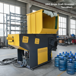Trituradora Industrial de un Solo Eje con Empujador Hidráulico para Gran Volumen de Residuos de Plástico, Barriles, Películas <span class=keywords><strong>y</strong></span> Pacas - Product Image 6