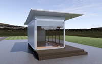 Bar-restaurant mobile en conteneur maritime préfabriqué, kiosque de café en conteneur maritime avec cuisine à vendre