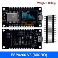 Papan Pengembangan ESP8266 dengan Port Serial CH340G, Modul Wifi Nodemcu 0.96, dan Layar OLED 128*64