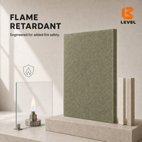 Geluidsabsorberende panelen van hoogwaardig polyester, effen PET akoestische panelen, polyester akoestische plafondpanelen voor kantoor