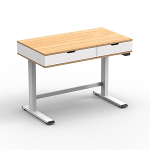 Childrens Adjustable <b>Desk</b> Electric Height Lift With Drawer And Bookshelf Metal Frame Powder Coated For Home <b>Study</b> - Product Image 2