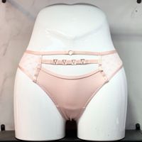 Culotte Sexy Haut de Gamme Femme, String Taille Basse Femme avec Boucle en V, Dentelle Épissée et Creuse