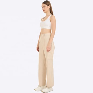 <span class=keywords><strong>Pantalon</strong></span> cargo pour femmes personnalisé en usine <span class=keywords><strong>pantalon</strong></span> utilitaire de danse droite décontracté pour dames - Product Image 2