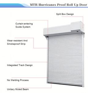 <span class=keywords><strong>Porte</strong></span> de garage extérieure de style américain, résistante aux ouragans, en acier galvanisé, avec <span class=keywords><strong>volets</strong></span> <span class=keywords><strong>roulants</strong></span> de sécurité - Product Image 4