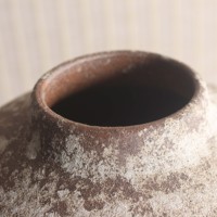 Vase en céramique artisanal de style Wabi-Sabi, rustique, antique, rétro, décoration d'intérieur, artisanat, fait main, écologique, personnalisable
