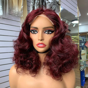 Pelucas Originales de Cabello Humano, Proveedor de Cabello Natural, Peluca con Cierre 5x5 de 14 Pulgadas, Ondas Oceánicas, Super Double Drawn - Product Image 1