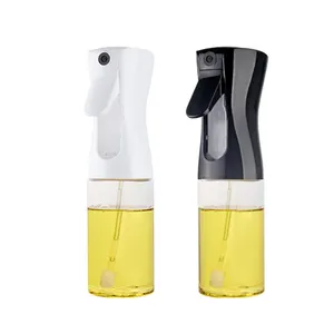 Hot selling Household kitchen supplies glass spray can color atomized fat reduction barbecue olive oil spray bottle