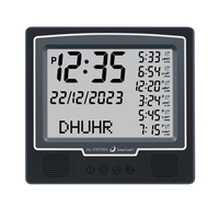Horloge murale numérique islamique musulmane, alarme de prière, calendrier, cadeau du Ramadan, horloge Athan, prière Azan