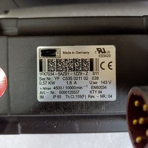 00125537 1fk7034-5az91-1zz9-z 0.57 kW <span class=keywords><strong>servo</strong></span> <span class=keywords><strong>Motor</strong></span> 00-125-537 cho Kuka <span class=keywords><strong>Robot</strong></span> kr16 - Product Image 6