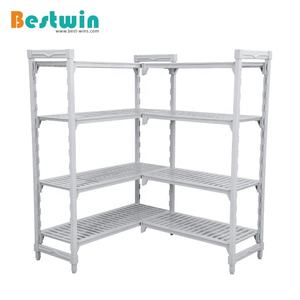 קר חדר מטבח מזון אחסון מתלה רב סביבתי פלסטיק פלדת מתכת מדפי - Product Image 2