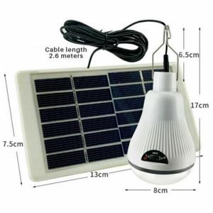 Bombilla LED de Emergencia con Carga Solar, Cable para Exteriores, Gancho Móvil para Tienda de Campaña, Jardín - Product Image 2
