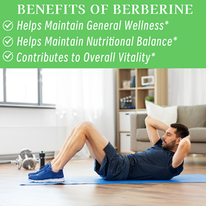 Lower Price 1500mg Berberine Extract Capsules for Natural Energy Booster Gut Health Management 90 Caps Chromium <b>Supplement</b> - Product Image 4
