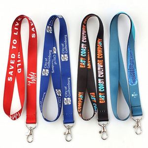 Custom Polyester Sublimation Printed Flag logo Keychain Lanyard No Minimum Order - Product Image 6