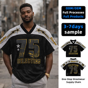 Ropa y Prendas Masculinas de Primera Categoría Hengtai OEM/ODM Camisetas Masculinas de Estilo Urbano con Corte Cuadrado y Estampado Digital Personalizado - Product Image 1