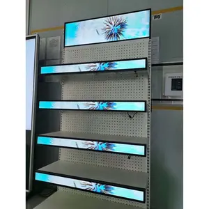 LED Visual Supermarket Ultra Thin Digital Advertising Screen P1.2 P1.5 gob Shelf Edge Led Display