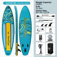InnoExpo Dropshipping SUP Ultra Large 35" Planche de Stand Up Paddle Gonflable 350*89*15cm Planche de Surf Paddleboard Surf ISUP Supboard