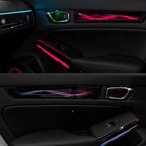 Kit d'éclairage d'ambiance intérieur personnalisé pour Honda Civic/Integra 2022-2025 – Lampe d'ambiance LED Symphony pour tableau de bord et portières (sortie d'usine) - Product Image 3