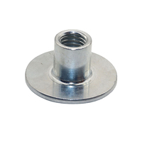 Écrous de soudure à base plate ronde avec bride M4 M5 M6 M8 M10, écrous de soudure à base plate ronde avec trou traversant et insertion de bride à filetage femelle