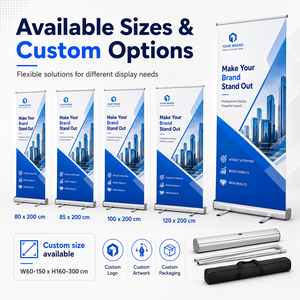 Expositor Redondo Económico TIANYU de 80 cm, Banner Enrollable de 85x200 cm, para Ferias Comerciales - Product Image 6