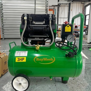 New Green Premium Factory Wholesale Price 3HP 30L Oil Free Silent Piston Air Cooled Pump Portable <b>Industrial</b> <b>Compressor</b> Oil-free - Product Image 2