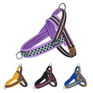 Sadel rompi anjing poliester, untuk anjing kecil sedang untuk Bichon Shiba Inu penggunaan luar ruangan kancing jenis penutup tali hewan peliharaan empuk - Product Image 5