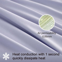 Drap-housse sur mesure en nylon et élasthanne rafraîchissant, taille et couleur personnalisées, respirant, doux, élastique, lisse, housse de matelas de luxe