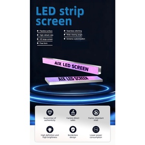 Đầy Đủ Màu Sắc <span class=keywords><strong>LED</strong></span> Strip Hiển Thị Sáng Tạo Trong Nhà Không Biên Biên Biên Trang Trí Trung Tâm Hợp Thời Trang Di Chuyển Văn Bản Điện Tử Dấu Hiệu - Product Image 4