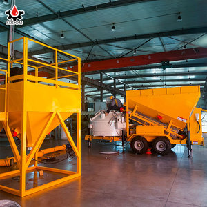 Centrale à béton compacte entièrement automatique SDDOM 20m3/h Petite centrale à béton mobile aux États-Unis - Product Image 2