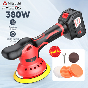 Pulidora de Doble Acción Inalámbrica Fyseus de 380 W, Órbita de 15 mm, para Pulir Automóviles - Product Image 2