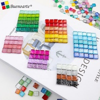 1cm Mix Couleur Carré Paillettes Cristal Mosaïque Tesserae Tuile Moderne DIY Mosaïque Art Matériel Fournisseur