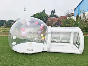 Çocuklar parti balonları eğlenceli ev dev açık şişme kristal Igloo kubbe kabarcık çadır şeffaf şişme kabarcık balonlar ev