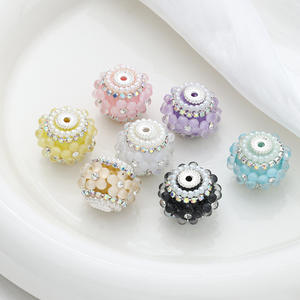 Cuentas de Lucite con Pedrería Nepalí, Diseño de Flor de Cinco Pétalos, Coloridas, Venta al por Mayor para la Fabricación de Joyería y Bolígrafos con Cuentas, Éxito de Ventas 2025 - Product Image 2