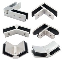 Support d'angle en acier inoxydable à 90 degrés pour balustrade en verre, fixation pour main courante et escaliers