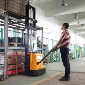 नया इलेक्ट्रिक 1.5टन 3 मीटर उठाने वाले वाकी पैलेट स्टेकर के लिए इलेक्ट्रिक फोकलिफ्ट वाल्की पैलेट स्टेकर लोड - Product Image 6